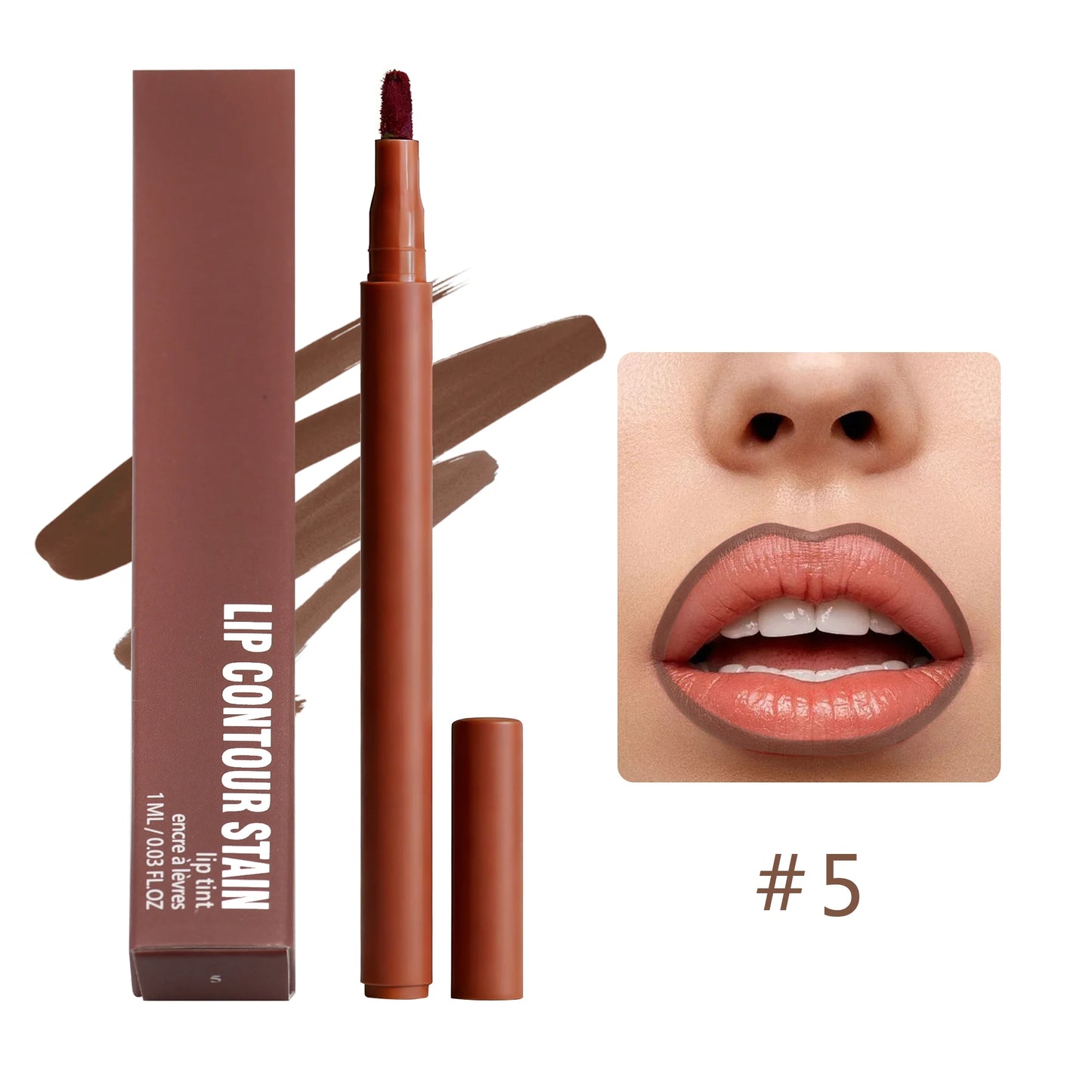 Waterproof Long Lasting Lip Contour Tint Lipliner Pen Factory Private Label 8 Color Fluffy Lip Liner Pencil