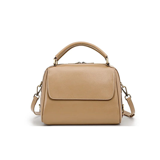 2026 Luxury Designer Cowhide Leather Crossbody Bag for Women Top-Handle Summer Top-Handle Shoulder Tote Handbag Casual Style