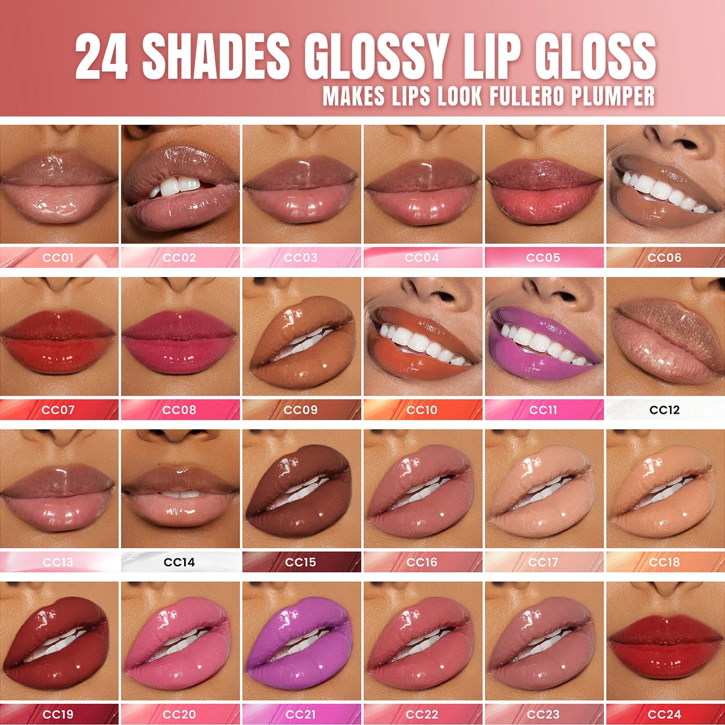 6 Pcs High Shine Lip Gloss Set Vegan Waterproof Long Lasting Matte Liquid Lipstick Lip Makeup Kit