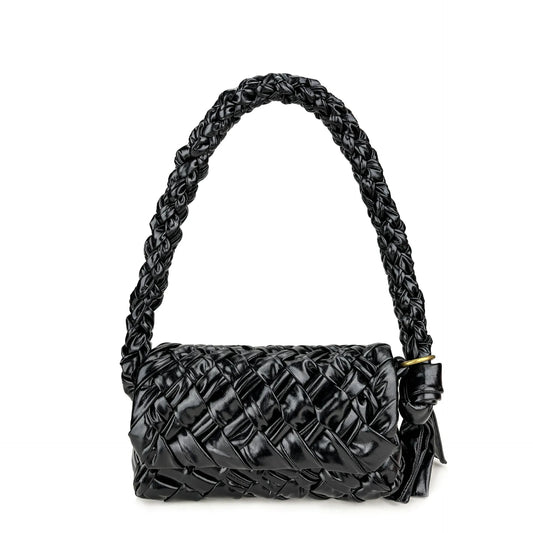 Personalized Genuine Leather Women's Shoulder Bag Hand Woven Armpit Trendy and Fashionable Design