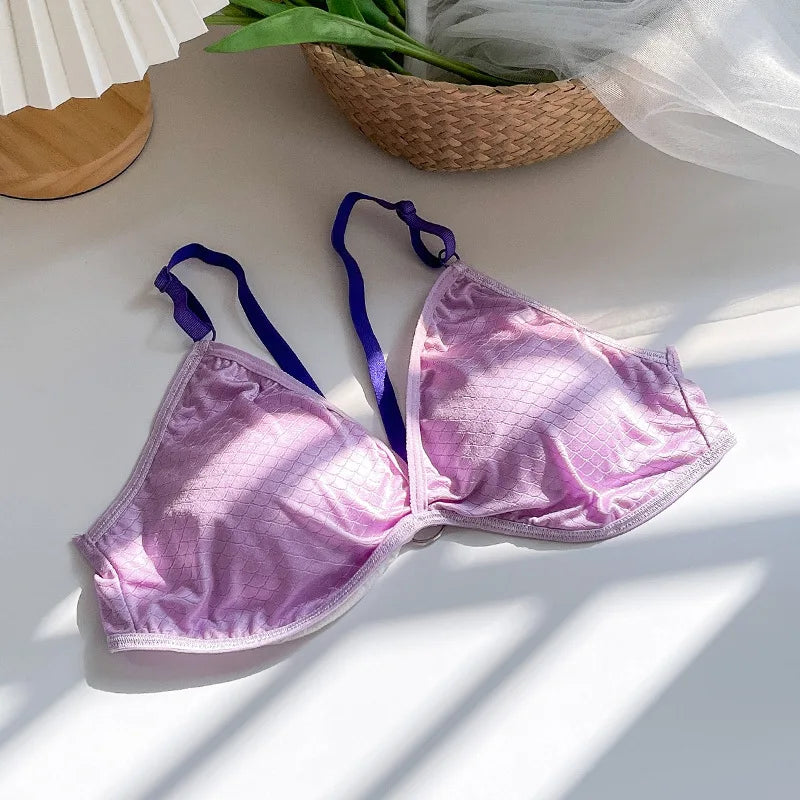 Women Push Up Bra Sexy Lingerie Bralette Wire free Bra Sexy Deep V neck Wireless Underwear Thin Seamless Bra Crossback Bra
