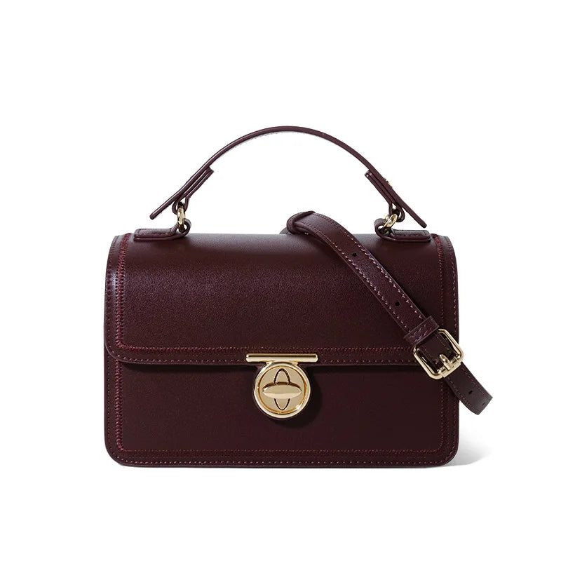 2025 Autumn Winter Women's Genuine Leather Handheld Shoulder Crossbody Bags Light Luxury High-End New Hot Selling Styles for Ladies