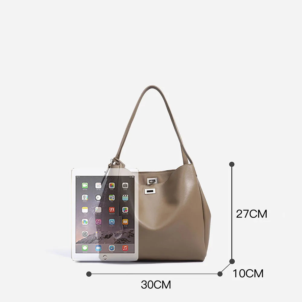 Luxury Ladies Genuine Cowhide Leather Handbags Fashion Women's Real Leather Shoulder Crossbody Messenger Bags