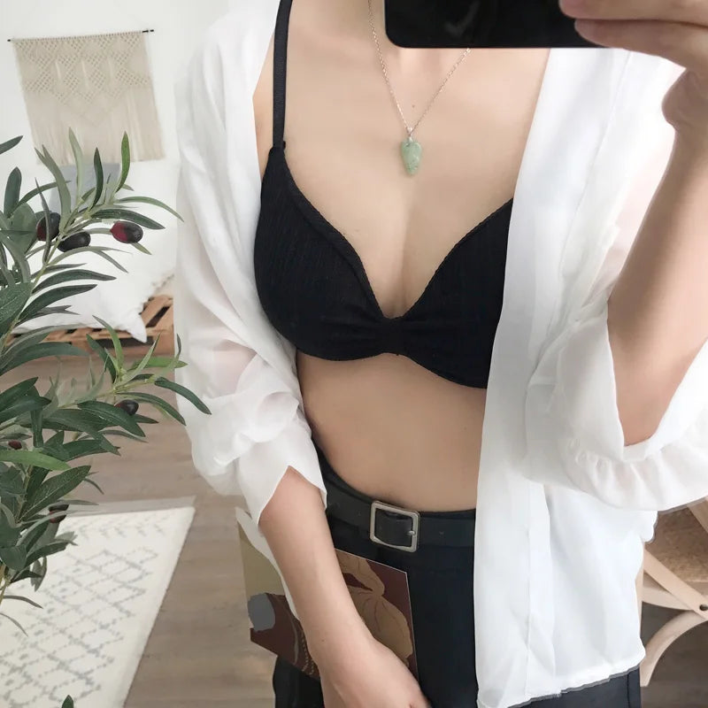 Wire Free Bras For Women Push Up  Sexy Lingerie Comfort Bra Tops Female Brassiere Seamless Underwear Solid Intimates