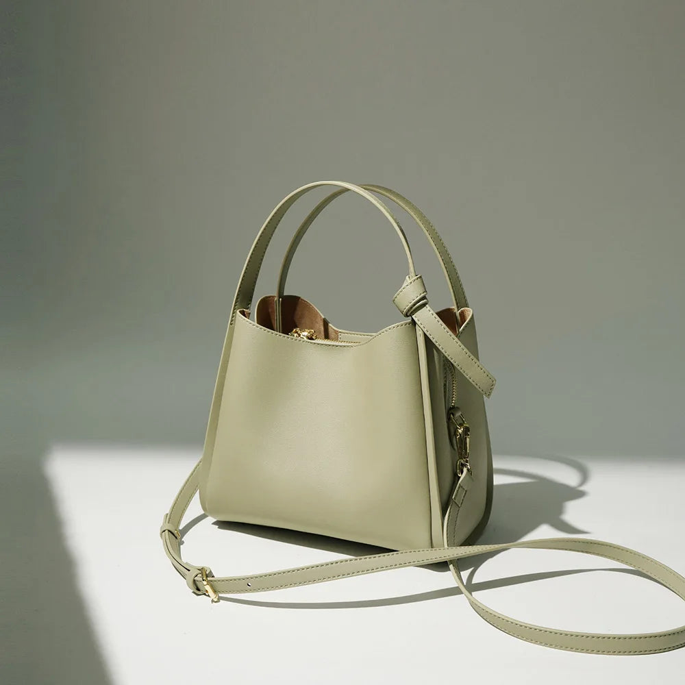 Large Capacity Leather Bags Women Genuine Leather Luxury Handbags Real Cowhide Luxury Handbags for Ladies