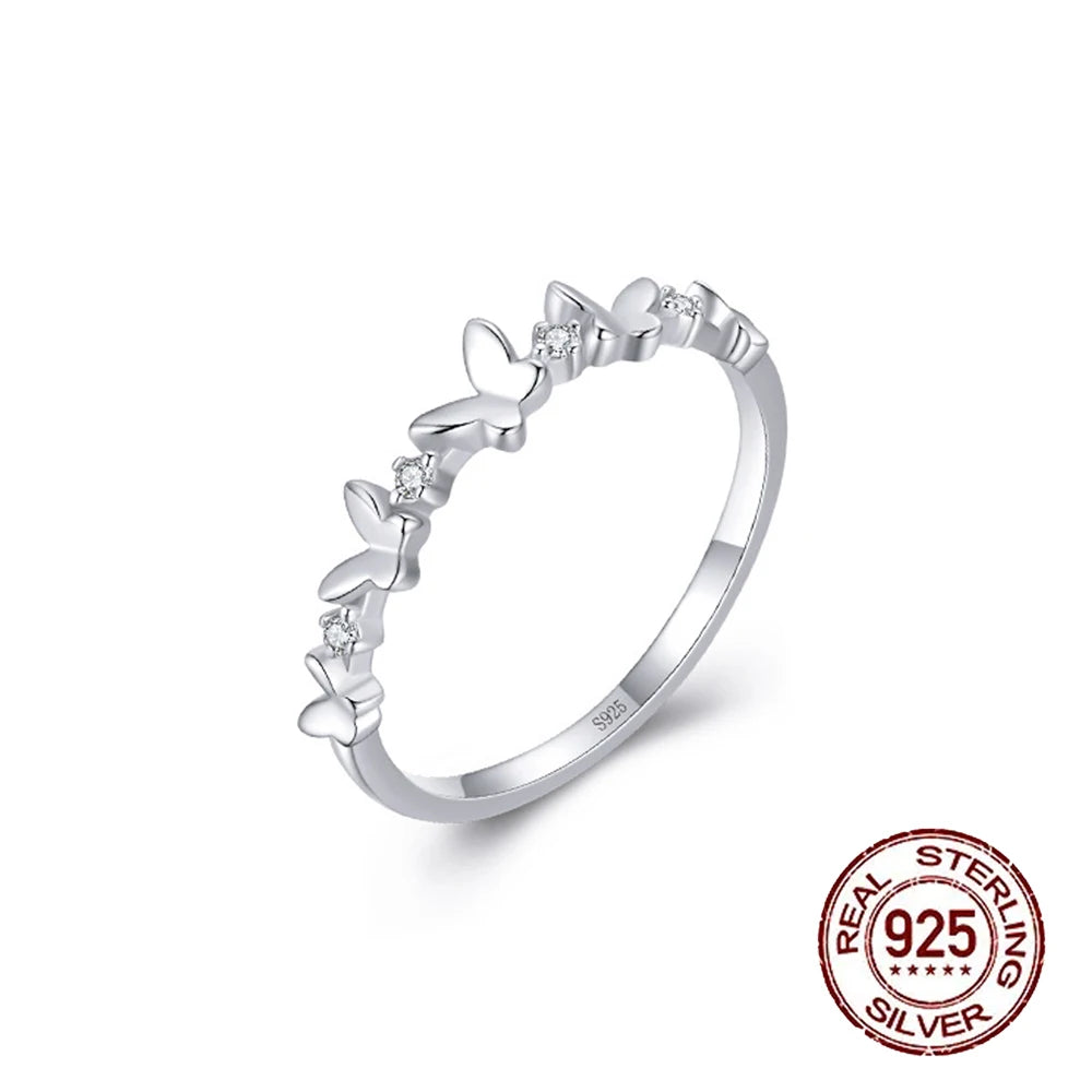 Fine Ring Jewelry Zircon CZ Anniversary Propose Promise Engagement Wedding Bridal S925 Sterling Silver Ring Collection for Women