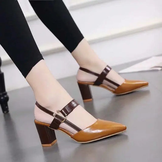 Sandals Heels Ladies Women Shoes 2022 Fashion Comfortable Pointed Sandal High Heel Summer Sandal Heels