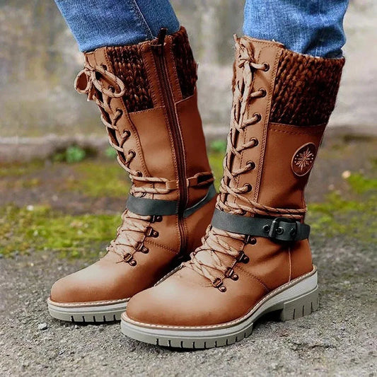 Winter New  Boots Women Padded Warm Boots Women Plus Velvet Snow Boots
