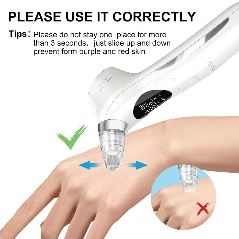 New Facial Deep Pore Cleaner Skin Care Cleansing Tool Handheld Electric Blackhead Remover Cleaner Vacuum Suction
