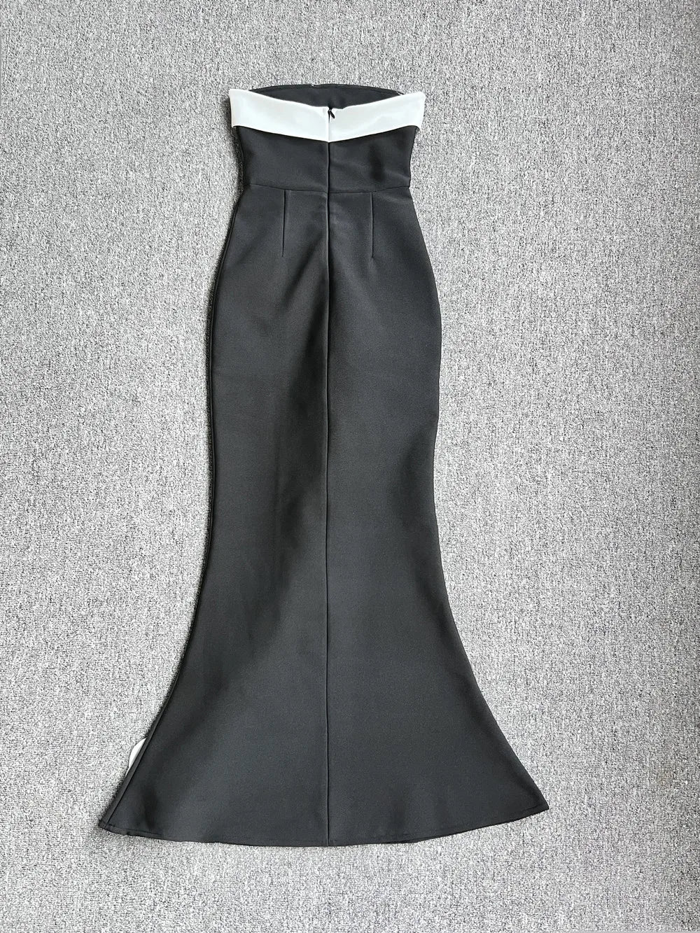 Sexy 3D Flower Halter Bandage Bodycon Gown Evening Dress Backless Long Women Formal Ruffles