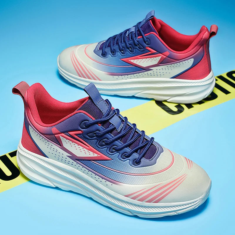 Soft Lightweight Comfortable Running Shoes with Mesh Upper Shock Absorption Aqua Blue Design Versatile for Training Casual Wear