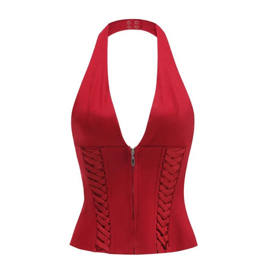 Sexy Corsets Party Wear Women Halter Party Wear Outfit Crop Top Fashion Breathable Corsets