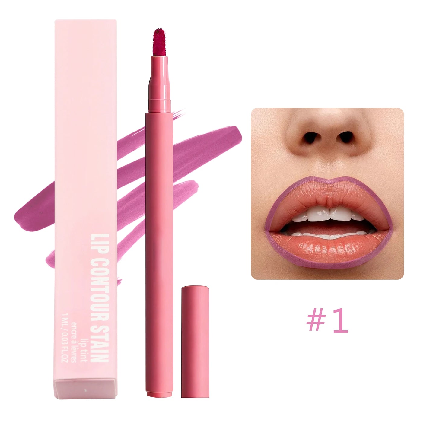 Waterproof Long Lasting Lip Contour Tint Lipliner Pen Factory Private Label 8 Color Fluffy Lip Liner Pencil