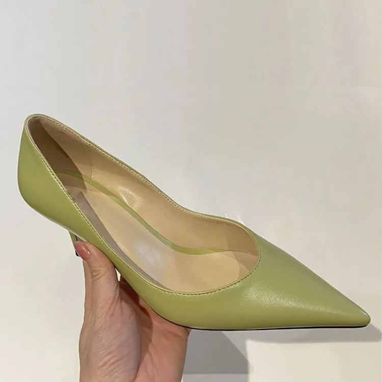 Sexy Pointed Toe Jelly Patent Leather High Heels Pump Stilettos Sharp High Heels Dress Shoes for Women 6CM Pointy Toe Office Dress Shoes Slip on Business