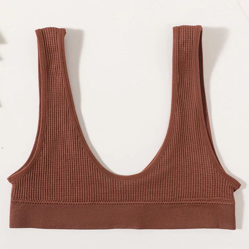 Women Push Up Bras Deep-U Shape Brassiere Small Cup Bralette Non-wire Seamless Underwear Female Comfy Sexy Lingerie Intimates