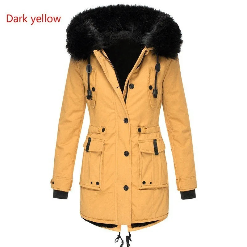 Women's Thick Women's Cotton Coat Women's Winter Clothes Pike Clothes Long Coat