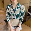 2025 Women Tops and Blouses Floral Chiffon High Quality Blouses Elegant Women Spring Fashion Blouses for Women