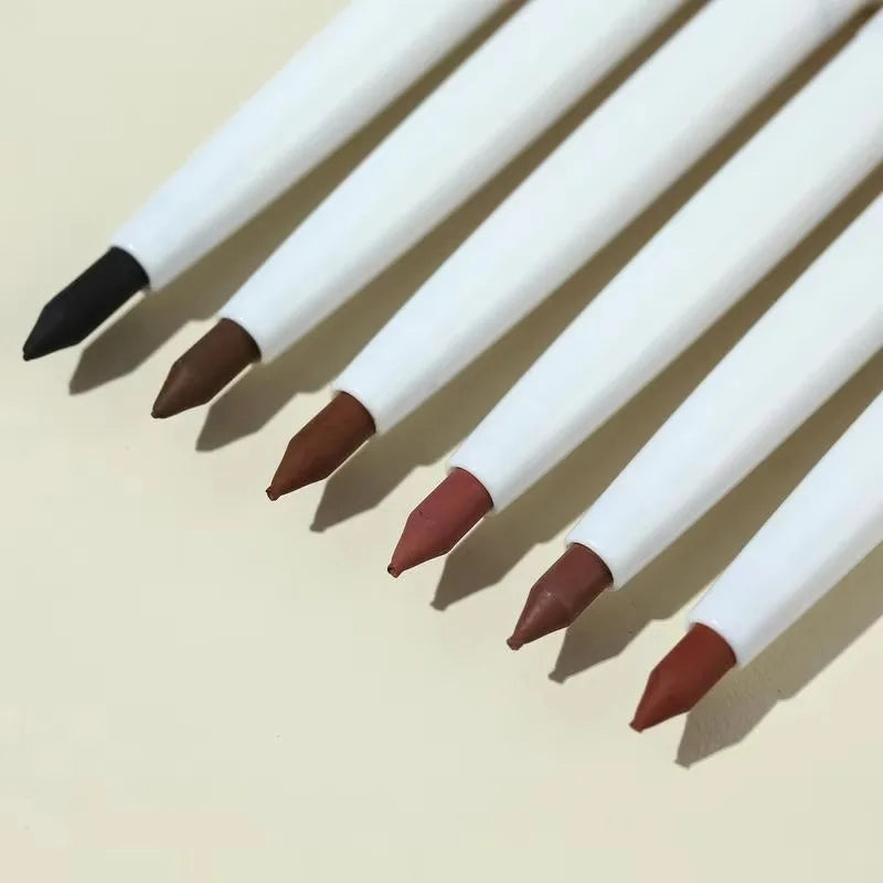 Waterproof Lip Liner Long Lasting Wooden Lipliner Pencil Private Label Matte Lip Liner Make up Wood and Lipstick Set Lip Liner