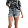 Women Shorts 2025 Wholesale Summer Ripped Denim Shorts for Women Plain New Design Jean Shorts for Women