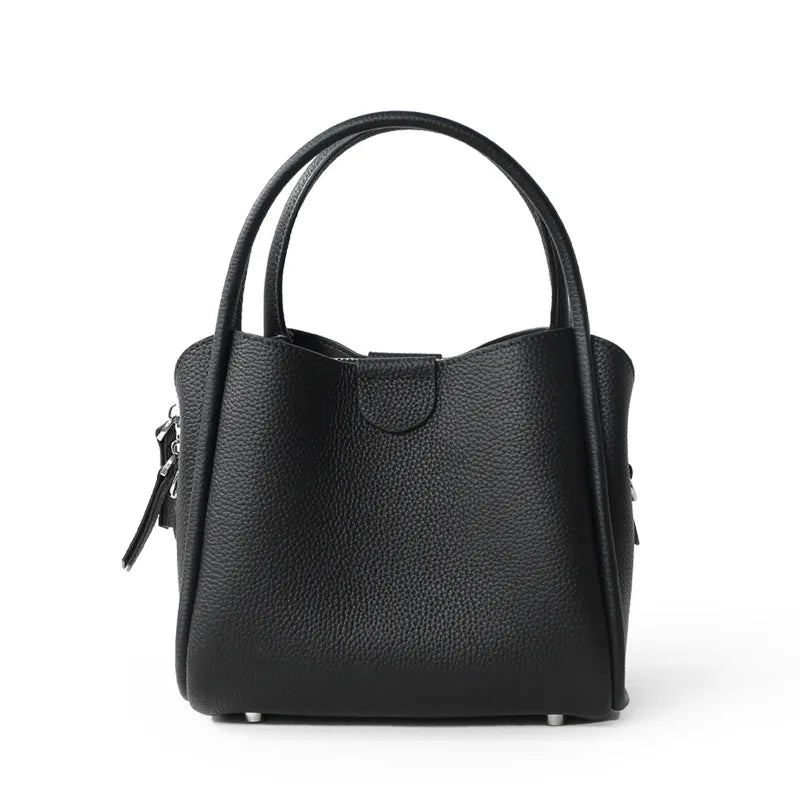 Women's Bag Full Grain Cowhide Handbag Luxury Genuine Leather Messenger Crossbody Shoulder Bag for Ladies