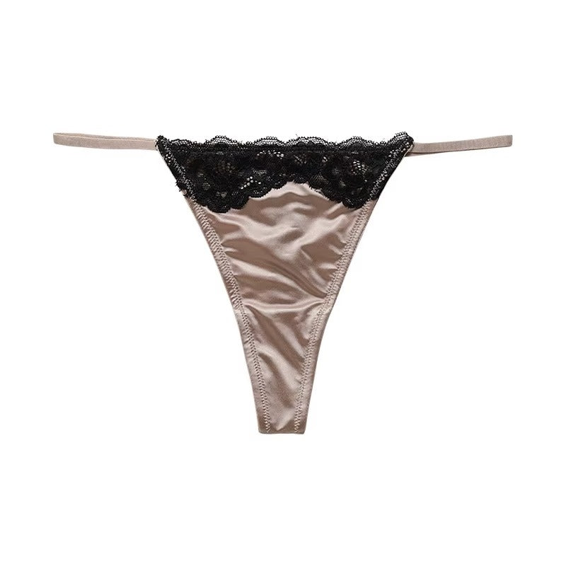 3PCS Women Hollow Out Underwear Women Panties Heart Accessory High Waist Sexy Secret Lace G-string Thong Brief Seamless Panty