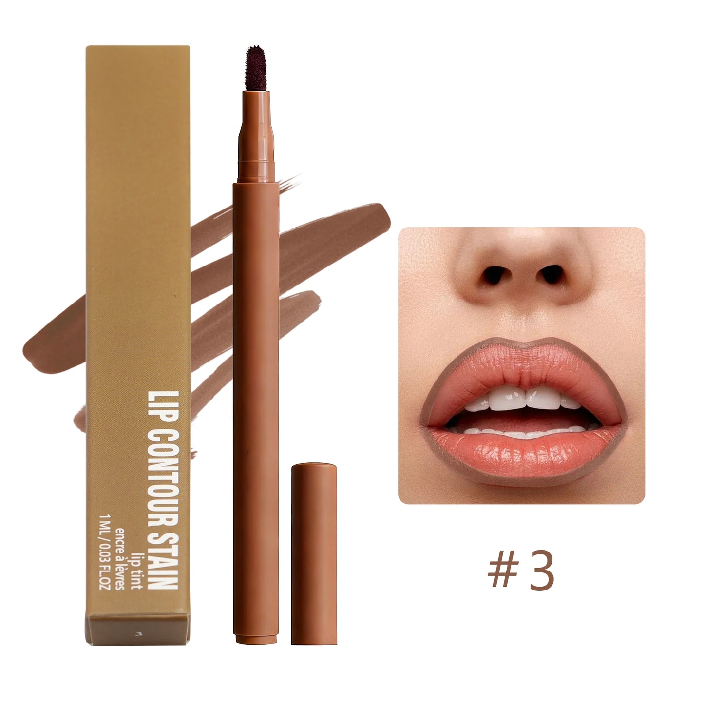 Waterproof Long Lasting Lip Contour Tint Lipliner Pen Factory Private Label 8 Color Fluffy Lip Liner Pencil