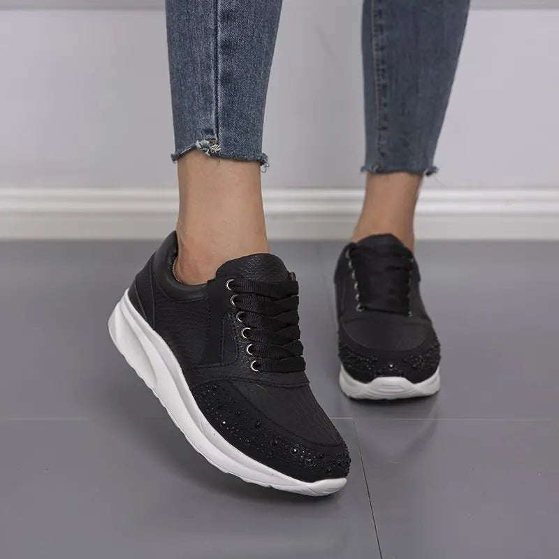 Fashion Girls Women Casual Shoes High Quality Branded Walking Style Casual Sports Running Shoes