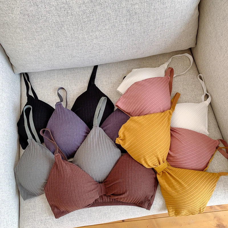 Wire Free Bras For Women Push Up  Sexy Lingerie Comfort Bra Tops Female Brassiere Seamless Underwear Solid Intimates