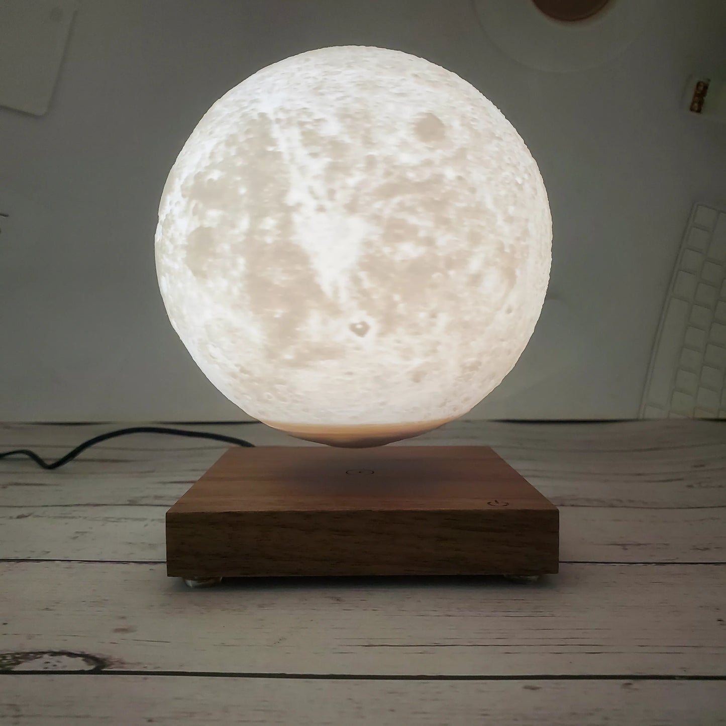 Table Lamp Magnetic Levitating Moon Light 3D Printing Floating Moon Lamp For Home Decoration