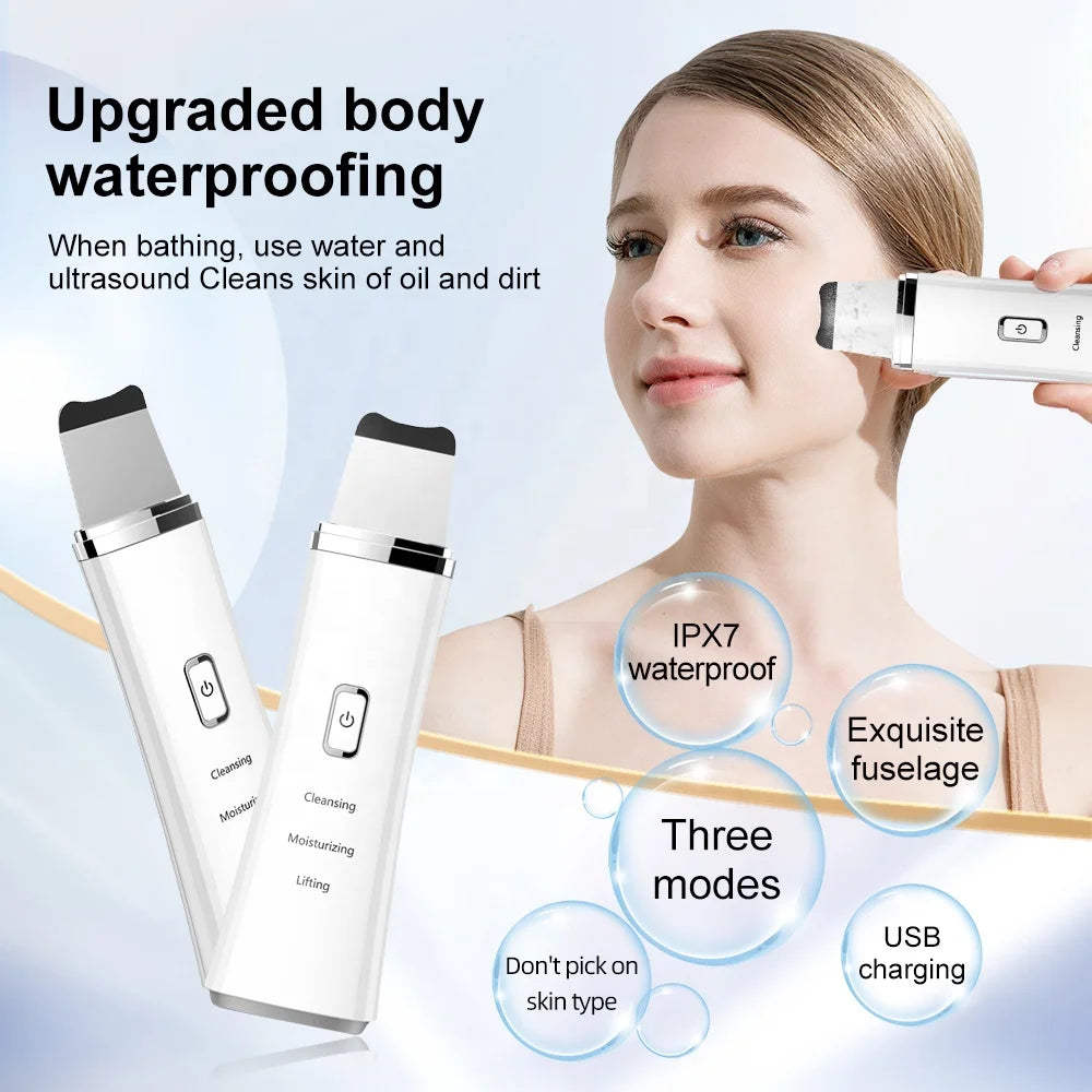 Beauty Product Professional Face Beauty Care Salon Skin Scrubber Facial Cleaner Lift Sonic Ultrasonic Skin Scrubber