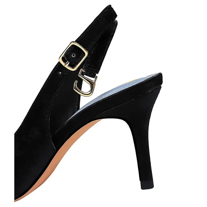 Chaussure En Talon Rainbow Colorful Custom Slingback Diamond Fashion Kitten Shoes Women Heels for Ladies