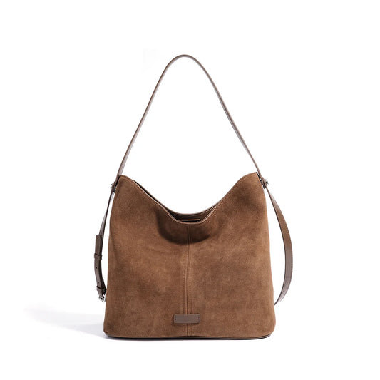 Luxury Style Ladies Frosted Genuine Leather Shoulder Bag Tote Bag Women Cow Leather Handbag