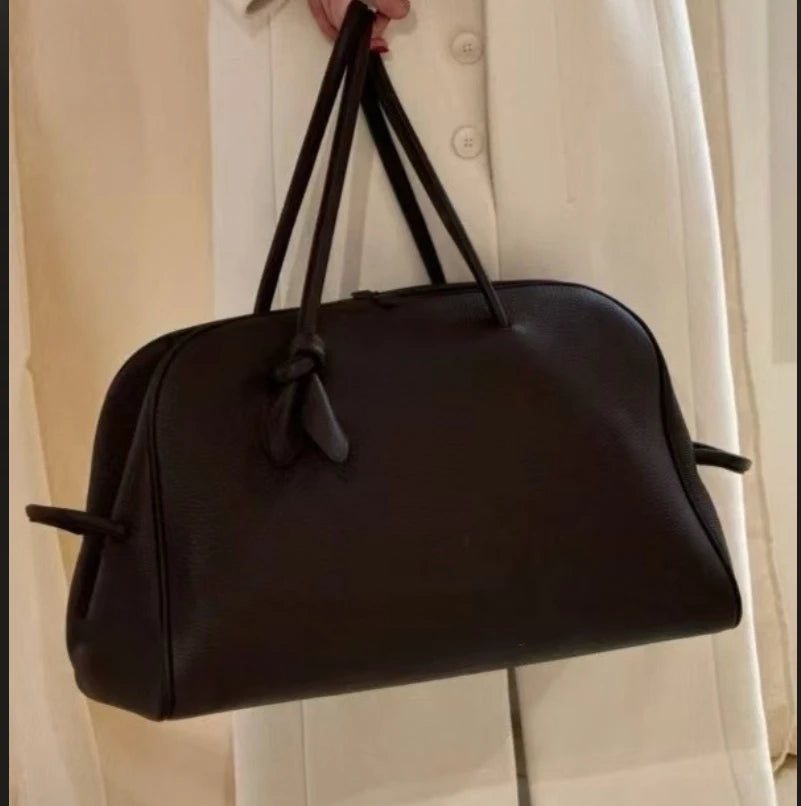 2025 New High End Style and Fashionable Knotting  Bag Lychee Pattern  Handbag