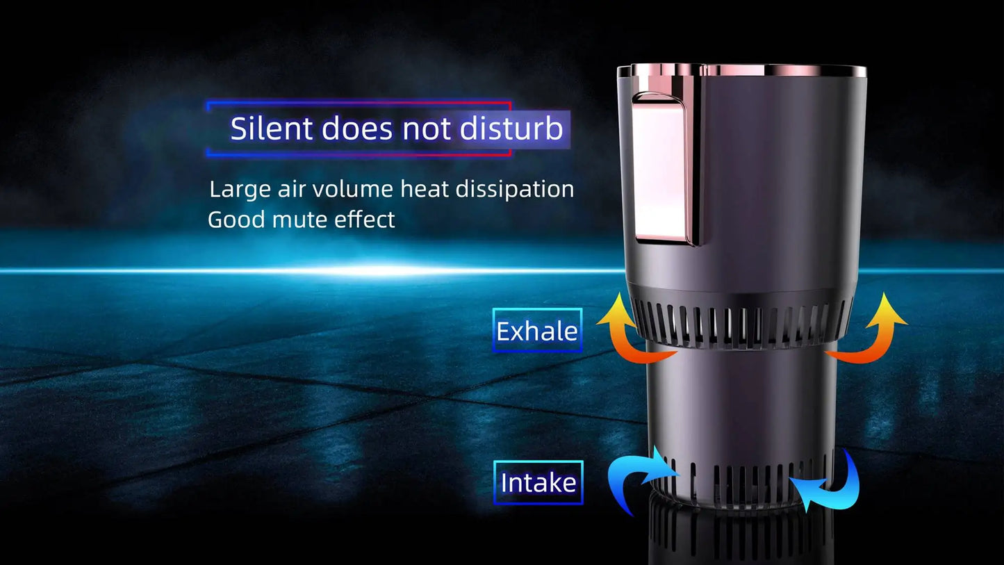 Smart Electronic Cooling Heating 750ml Cup with LED Display Rechargeable Battery Thermal Insulation for Travel Outdoor Use