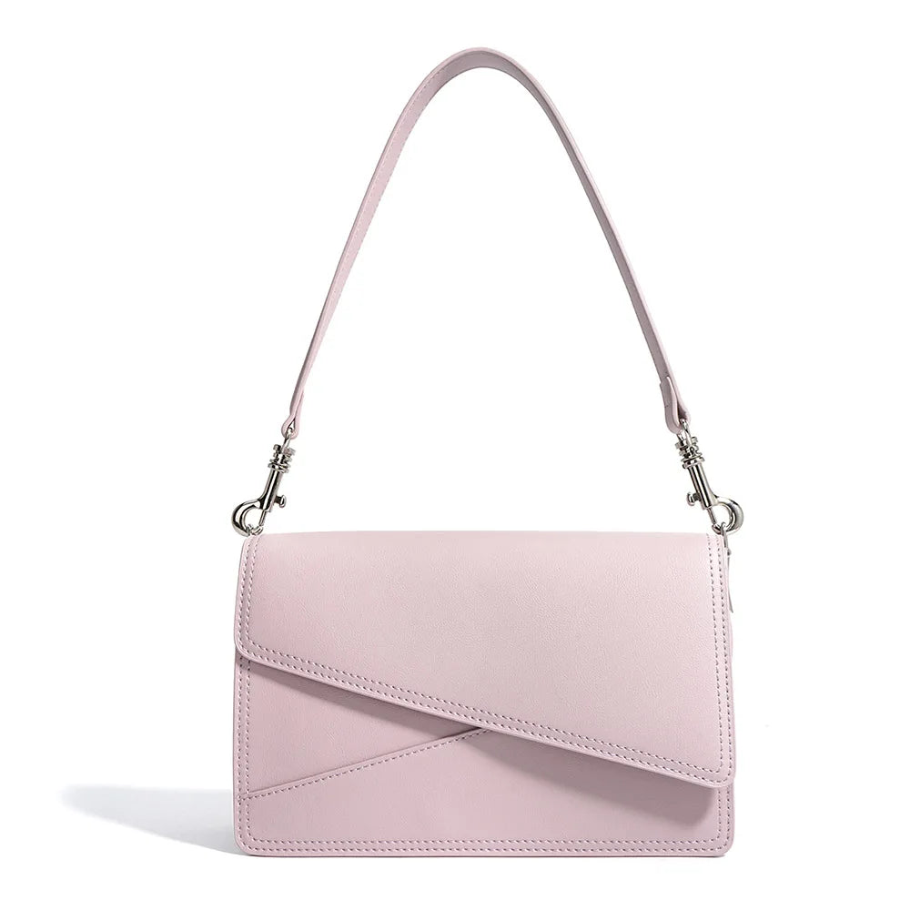 Hot Collection , Ladies , Women, Cowhide Genuine Leather Satchel Color Matching  Bag  at Best Price