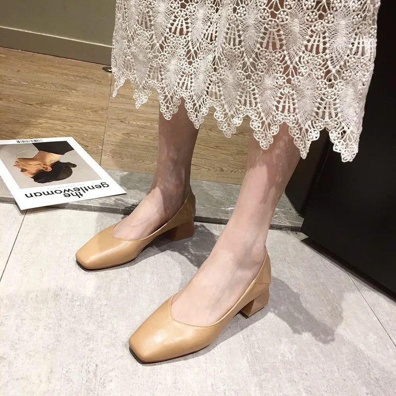 Formal  New Design Office Parliament Formal Women's High Heel Shoes Occupation Commuting Grace Block Chunky Heel Ladies