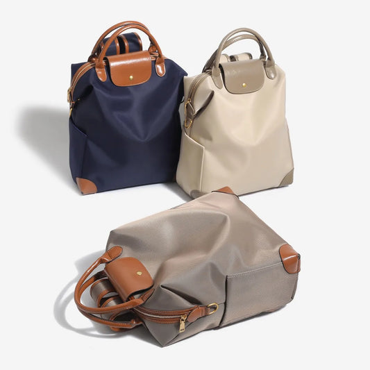 Functional Nylon Polyester Lightweight Stowable Air Cushion Straps Commuting Laptop Backpack Travel Business Trip School Large