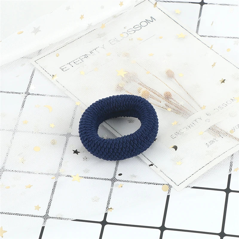 6Pcs Basic Simple Hair Bands Solid Color Seamless Wide Rubber Band for Women Girl High Elastic Scrunchie Hair Accessories Holder