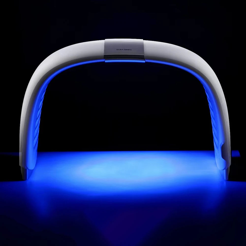 7 Colors Led Face Mask with Neck Photon Light Skin Rejuvenation Acne Wrinkle Removal Facial Lifting Beauty Daily Skin Care Mask