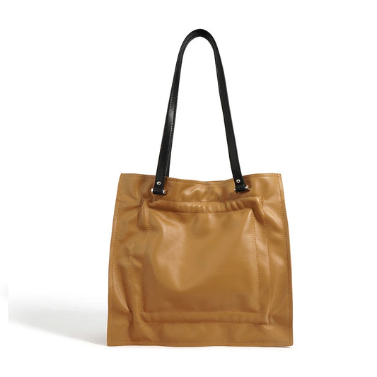 Large Capacity Cowhide Leather Tote Bag for Women  Your Creative Design Genuine Leather Tote Bag for Women