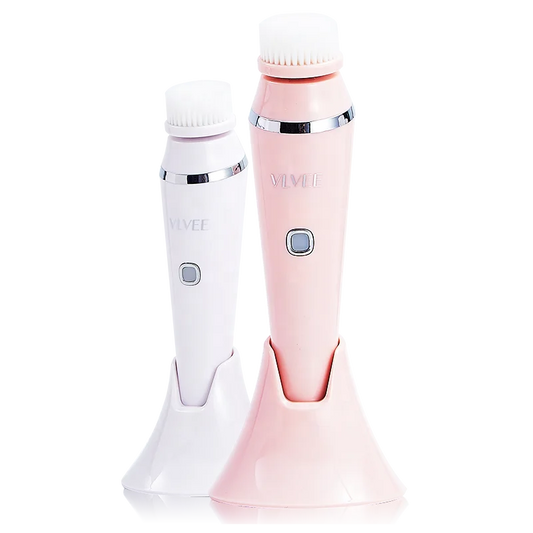 Waterproof USB Rechargeable Vibrate Exfoliate Sonic Electric Facial Cleansing Brush Facial Cleansing Silicone Face Brush