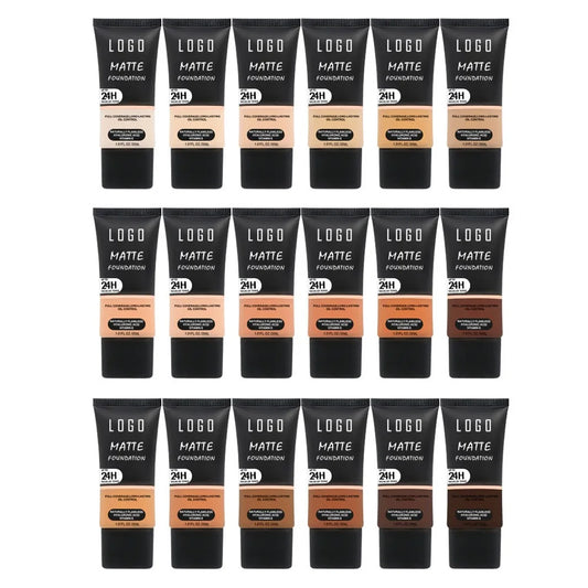Squeeze Vegan Foundation Natural Face Makeup Full Coverage Waterproof Long Lasting Liquid Private Label Matte Liquid Foundation