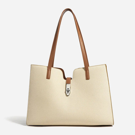 Genuine Leather Ladies Large Capacity Shoulder Bags Women High Quality Laptop Handbags Leather Tote Bag