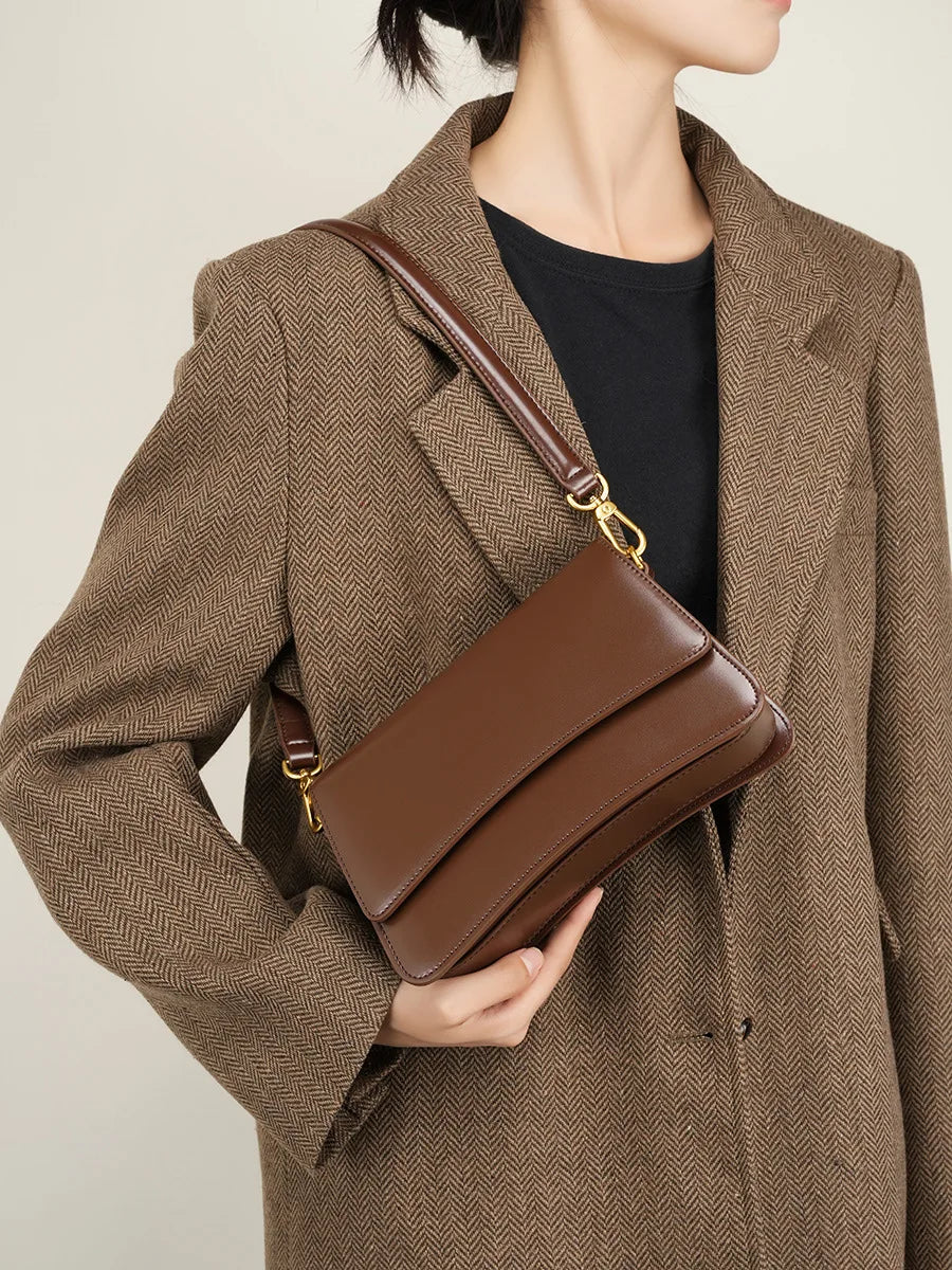 2025 Luxury  Design , Mini Leather Flap Crossbody Sling Bags for Women, Lady , Girls