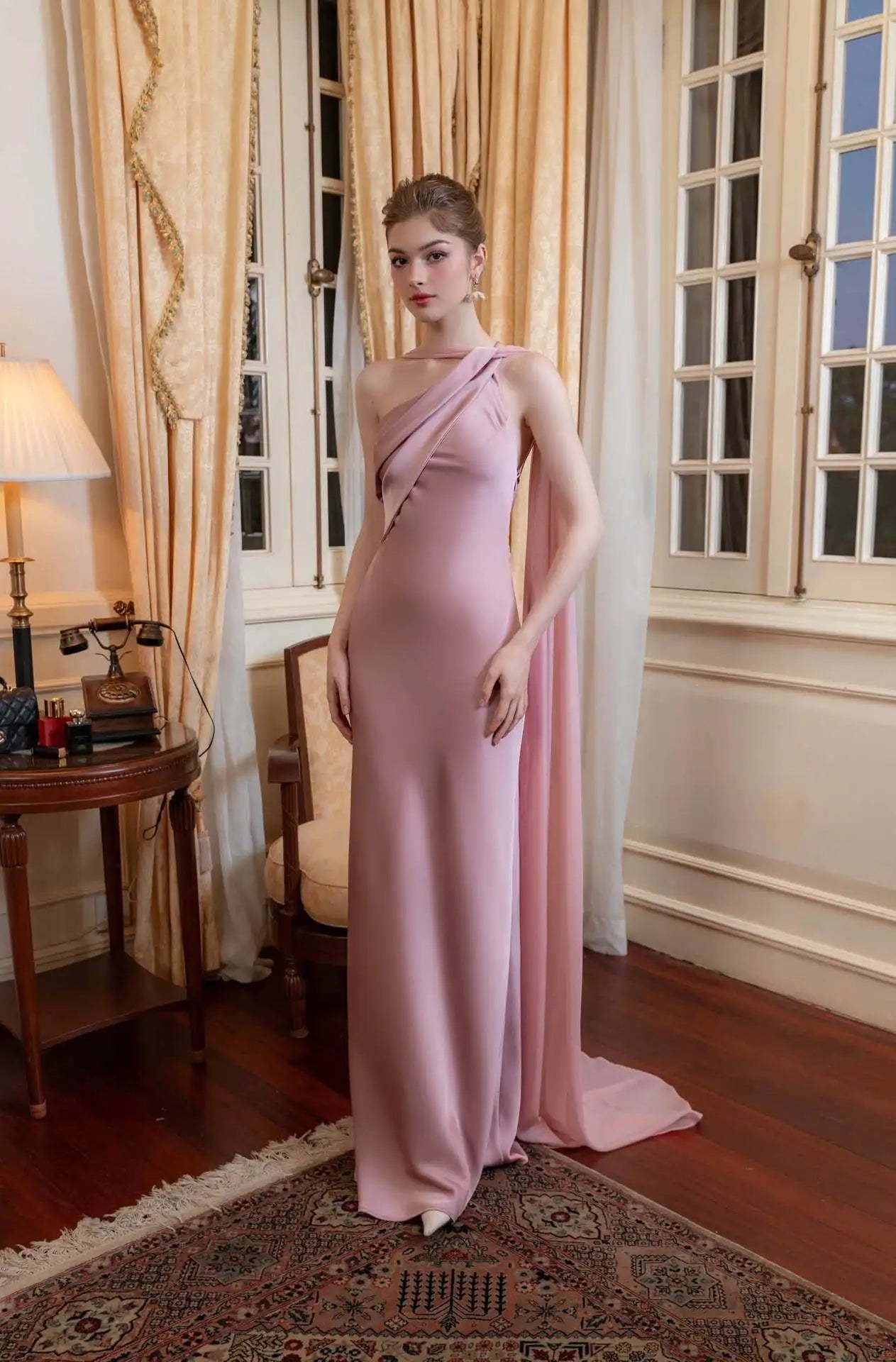 Sexy Satin Ribbon Party Dress Women Elegant Halter Backless Off Shoulder Sleeveless Female Dresses 2026 Summer Robe Gown