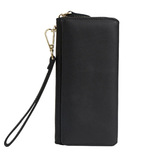 Unisex Purse Genuine Leather Bags 2025 Fashion Style Multi-Card  Clutch Pack Cell Phone Leather Handbag