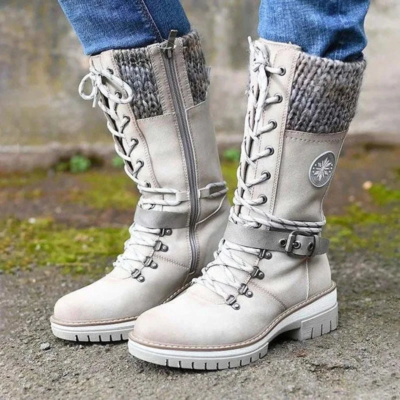 Winter New  Boots Women Padded Warm Boots Women Plus Velvet Snow Boots