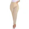 Women's Solid Color High-waisted Casual Pants OL Ladies Pants