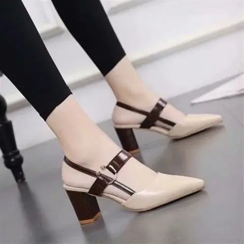 Sandals Heels Ladies Women Shoes 2022 Fashion Comfortable Pointed Sandal High Heel Summer Sandal Heels