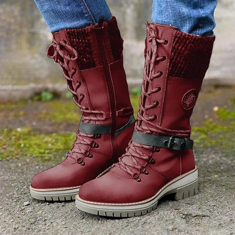 Winter New  Boots Women Padded Warm Boots Women Plus Velvet Snow Boots